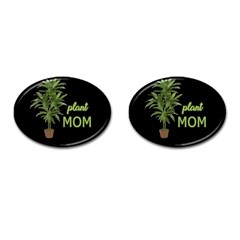 Plant Mom Cufflinks (oval) by Valentinaart