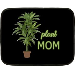 Plant Mom Fleece Blanket (mini) by Valentinaart