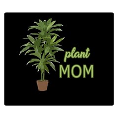 Plant Mom Double Sided Flano Blanket (small)  by Valentinaart