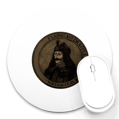 Count Vlad Dracula Round Mousepads by Valentinaart