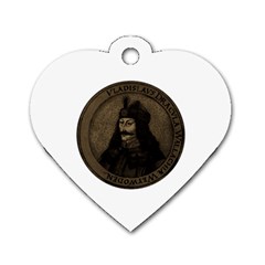 Count Vlad Dracula Dog Tag Heart (one Side) by Valentinaart