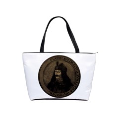 Count Vlad Dracula Shoulder Handbags by Valentinaart