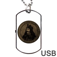 Count Vlad Dracula Dog Tag Usb Flash (two Sides) by Valentinaart