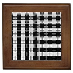 Plaid Pattern Framed Tiles