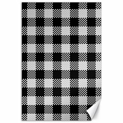 Plaid Pattern Canvas 24  X 36  by ValentinaDesign