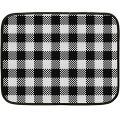 Plaid Pattern Fleece Blanket (mini) by ValentinaDesign