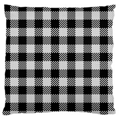 Plaid Pattern Large Flano Cushion Case (one Side) by ValentinaDesign