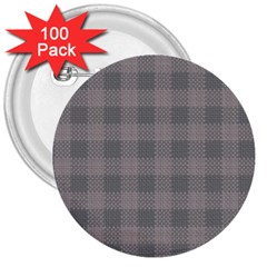 Plaid Pattern 3  Buttons (100 Pack)  by ValentinaDesign