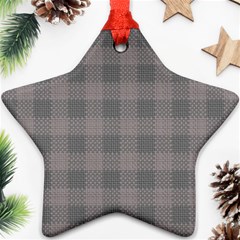 Plaid Pattern Star Ornament (two Sides) by ValentinaDesign