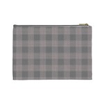 Plaid pattern Cosmetic Bag (Large)  Back