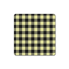 Plaid Pattern Square Magnet by ValentinaDesign