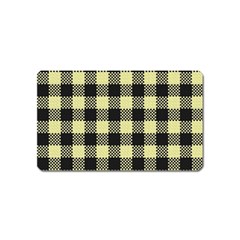 Plaid pattern Magnet (Name Card)