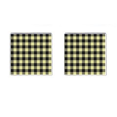 Plaid pattern Cufflinks (Square)