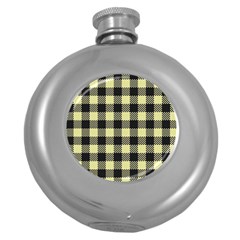 Plaid pattern Round Hip Flask (5 oz)