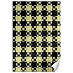 Plaid pattern Canvas 12  x 18  