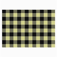 Plaid pattern Large Glasses Cloth