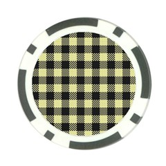 Plaid pattern Poker Chip Card Guard