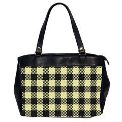 Plaid pattern Office Handbags (2 Sides) 