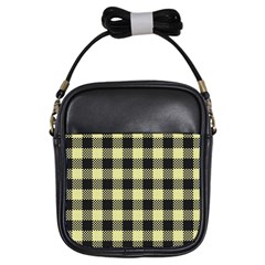 Plaid pattern Girls Sling Bags