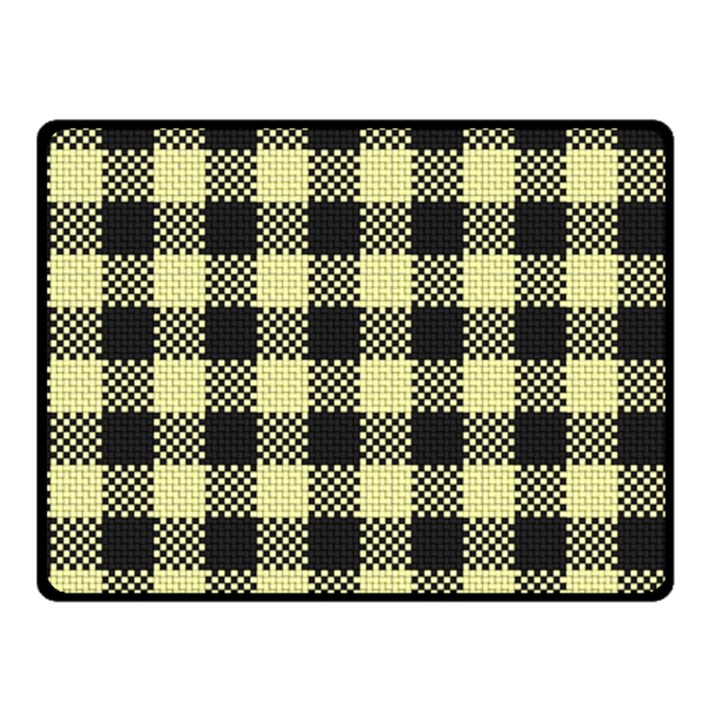 Plaid pattern Fleece Blanket (Small)