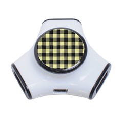 Plaid pattern 3-Port USB Hub