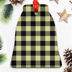 Plaid pattern Bell Ornament (Two Sides)