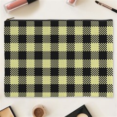 Plaid pattern Cosmetic Bag (XXXL) 