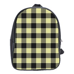 Plaid pattern School Bags (XL) 