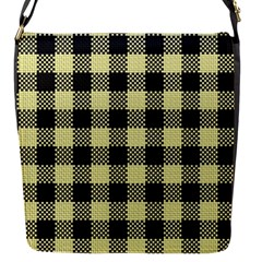 Plaid pattern Flap Messenger Bag (S)