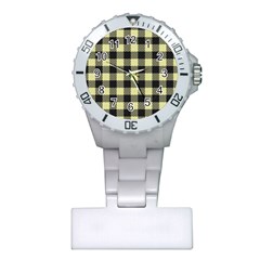 Plaid pattern Plastic Nurses Watch