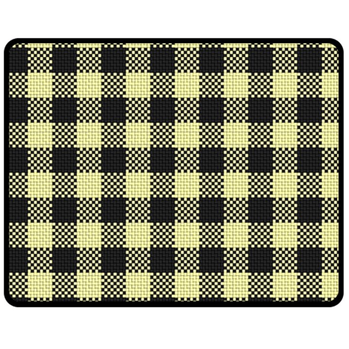 Plaid pattern Double Sided Fleece Blanket (Medium) 