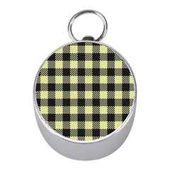 Plaid pattern Mini Silver Compasses