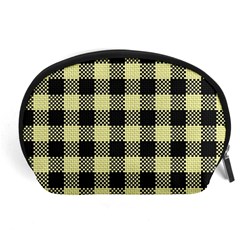 Plaid pattern Accessory Pouches (Large) 