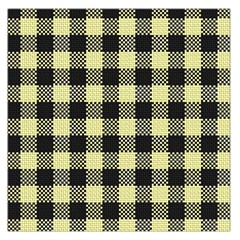 Plaid pattern Large Satin Scarf (Square)