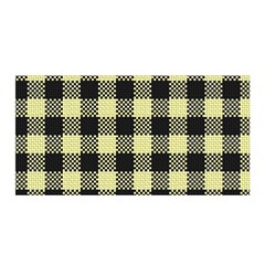 Plaid pattern Satin Wrap