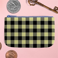 Plaid Pattern Large Coin Purse by ValentinaDesign