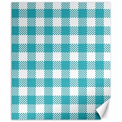 Plaid Pattern Canvas 8  X 10  by ValentinaDesign