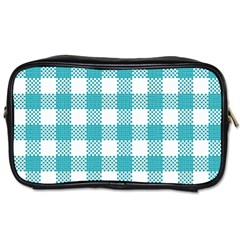 Plaid Pattern Toiletries Bags 2-side by ValentinaDesign