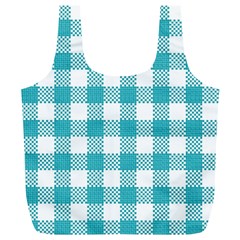 Plaid Pattern Full Print Recycle Bags (l)  by ValentinaDesign