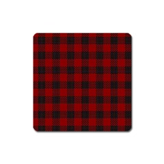 Plaid Pattern Square Magnet by ValentinaDesign