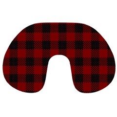 Plaid Pattern Travel Neck Pillows by ValentinaDesign