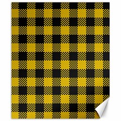 Plaid Pattern Canvas 8  X 10  by ValentinaDesign