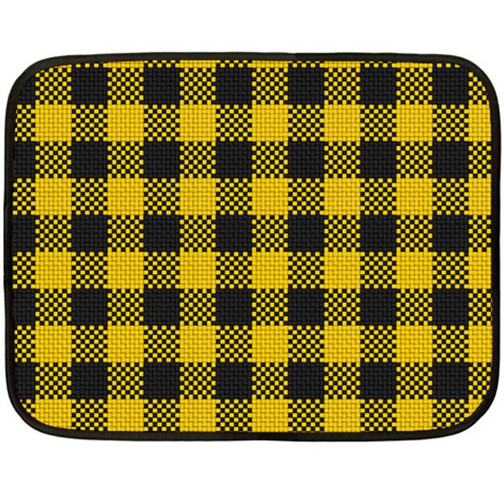 Plaid pattern Double Sided Fleece Blanket (Mini) 