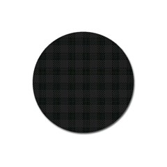 Plaid Pattern Magnet 3  (round) by ValentinaDesign