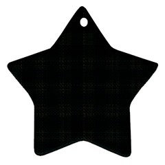 Plaid Pattern Ornament (star)