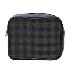 Plaid Pattern Mini Toiletries Bag 2-side by ValentinaDesign