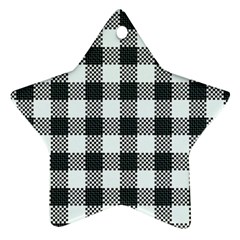 Plaid Pattern Ornament (star)