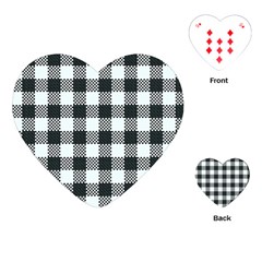 Plaid Pattern Playing Cards (heart)  by ValentinaDesign