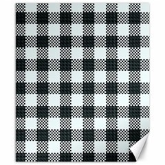 Plaid Pattern Canvas 8  X 10  by ValentinaDesign