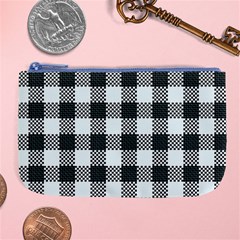 Plaid Pattern Large Coin Purse by ValentinaDesign